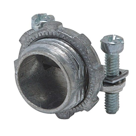 Halex 3/8 In. Die Cast-Zinc Clamp 10/3 Wire Size Box Connector (100-Pack)