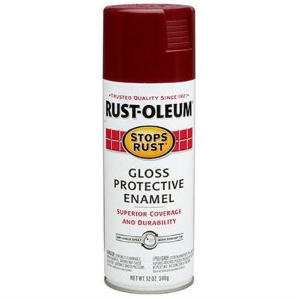 Rust-Oleum Stops Rust Burgundy Gloss 12 Oz. Anti-Rust Spray Paint