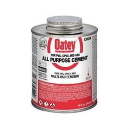 Oatey 16 Oz. Heavy Bodied Clear Multi Purpose Cement CPVC and PVC