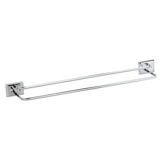 Decko Diamond Bar Design 18 In. Chrome Twin Towel Bar