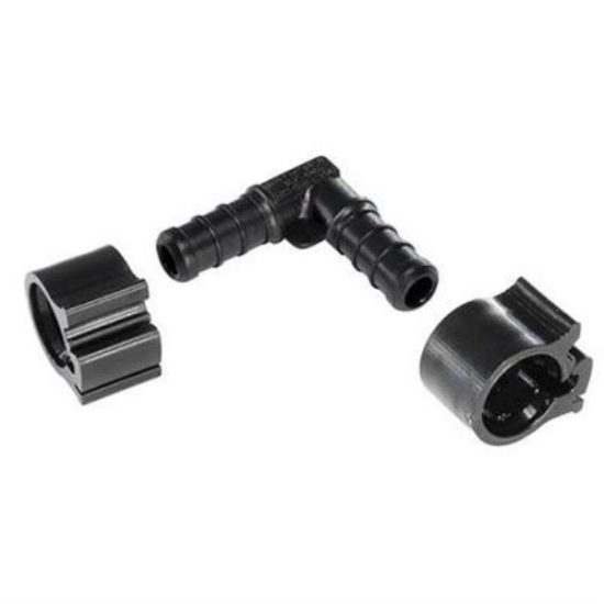 Flair-It PEXLock 3/8 In. 90 Deg. Plastic Compression PEX Elbow (1/4 Bend)