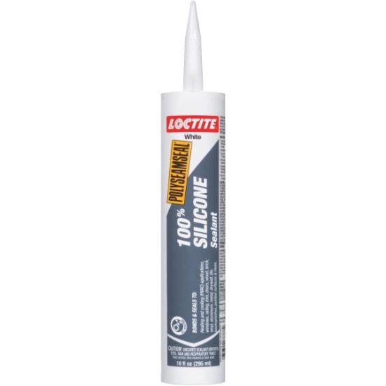 Loctite Polyseamsel 10 Oz. 100% Silicone Sealant, White
