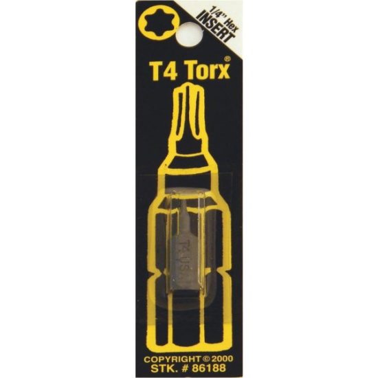 Best Way Tools T4 TORX Insert Hex Screwdriver Bit