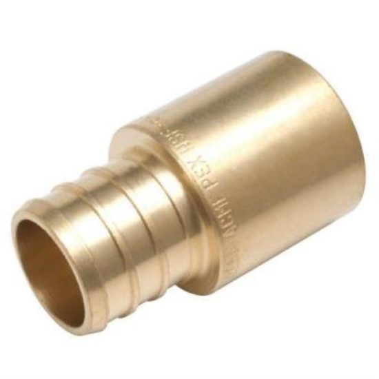 SharkBite 1/2 In. Male Sweat x 1/2 In. CF Brass PEX Adapter