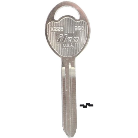 ILCO GM Nickel Plated Automotive Key, B80 / X225 (10-Pack)
