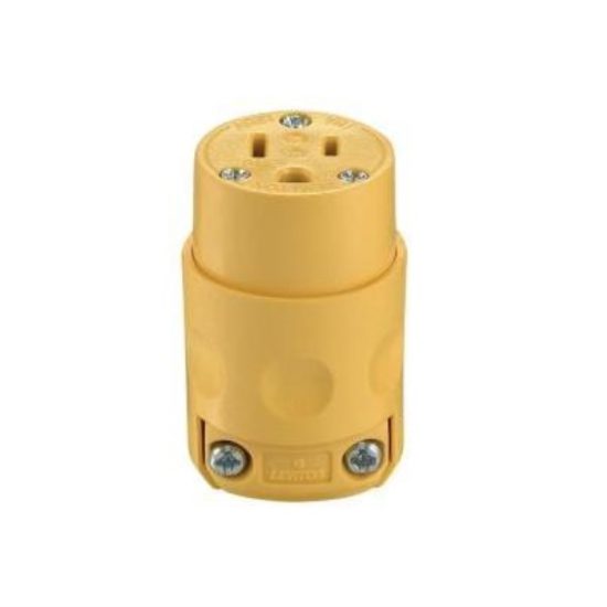 Leviton 15A 125V 3-Wire 2-Pole Residential Grade Cord Connector