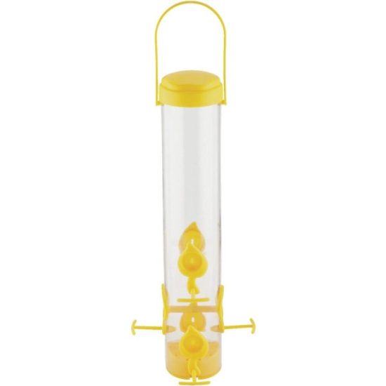 Perky-Pet Classic  14-1/2 In. 1.5 Lb. Capacity Yellow Nyjer Seed Finch Thistle Feeder