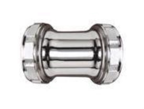 Do it 1-1/2 In. Chrome-Plated Brass Straight Coupling