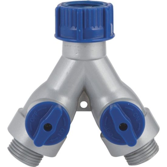 Best Garden Poly Full Flow Y-Connector Hose Shutoff Valve