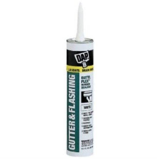 DAP BUTYL-FLEX 10.1 Oz. Gutter & Flashing Sealant, Aluminum Gray