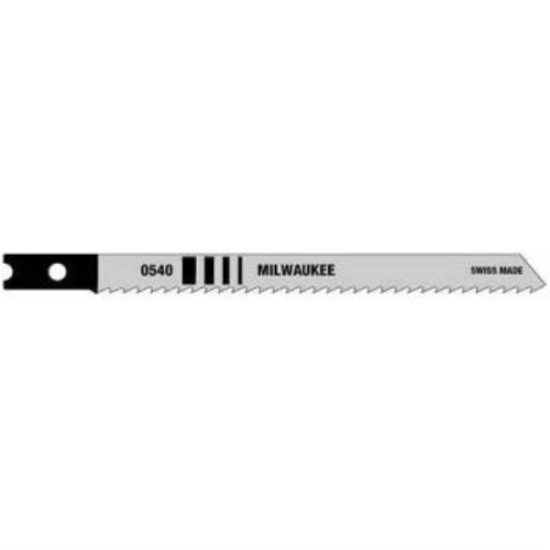 Milwaukee U-Shank 4 In. x 10 TPI High Carbon Steel Jig Saw Blade, Wood Cutting (5-Pack)