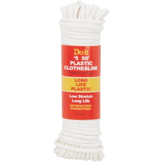 Do it Best 50 Ft. #5 Low Stretch Clothesline, 18 Lb. Working Load Limit