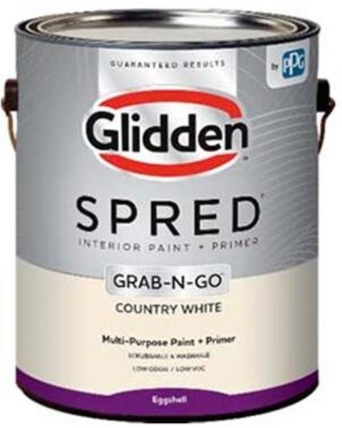 Glidden Spred Interior Paint + Primer Grab-N-Go Antique White Eggshell 1 Gallon