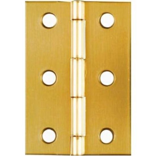 National 1-3/4 In. x 2-1/2 In. Brass Medium Decorative Hinge (2-Pack)