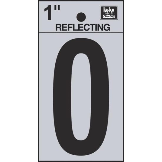 Hy-Ko Vinyl 1 In. Reflective Adhesive Number Zero