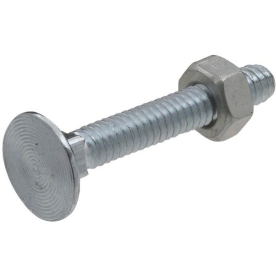 Prime-Line 1/4 In.-20 x 1-7/8 In. Zinc Plated Carriage Bolts With Nuts