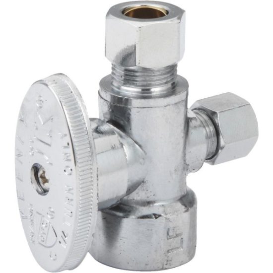 Do it 1/2 In. FIP x 3/8 In. OD x 1/4 In. OD Quarter Turn Angle Valve