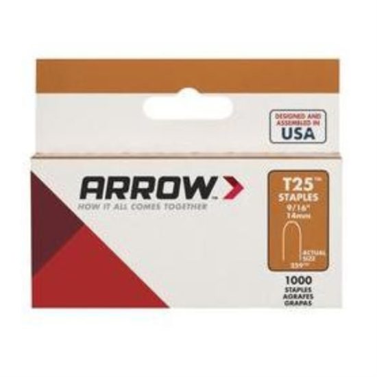 Arrow T25 Round Crown Cable Staple, 9/16 In. (1100-Pack)