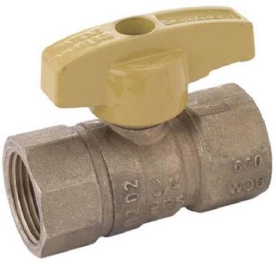 Dormont 1/2 In. FIP x 1/2 In. FIP Forged Brass Straight Gas Shutoff Valve
