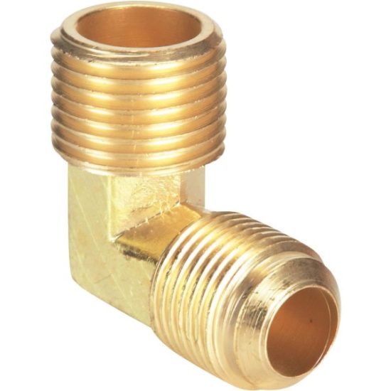 Do it 1/2 In. x 1/2 In. MIP 90 Deg. Flare Brass Elbow (1/4 Bend)