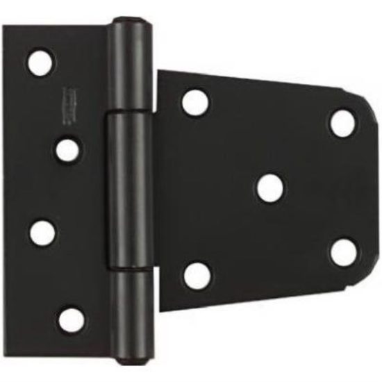 National 3-1/2 In. Black Heavy-Duty Gate Hinge