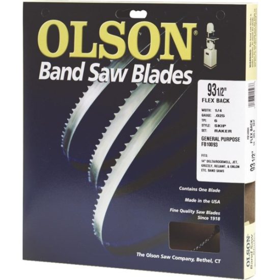 Olson 93-1/2 In. x 3/16 In. 10 TPI Regular Flex Back Band Saw Blade
