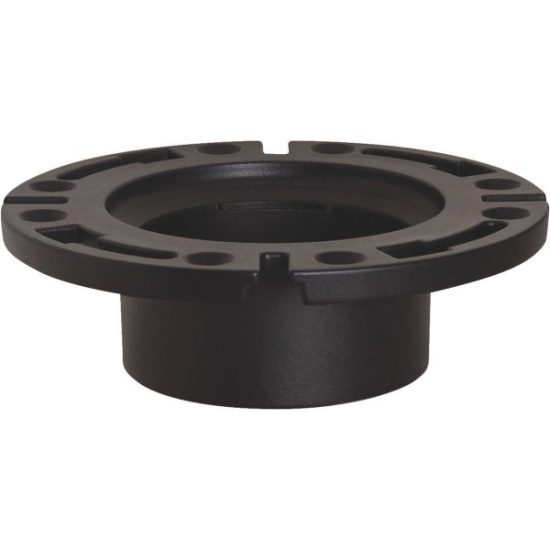 Sioux Chief 3 In. Hub/Inside 4 In. ABS Open Toilet Flange w/1-Piece Plastic Ring