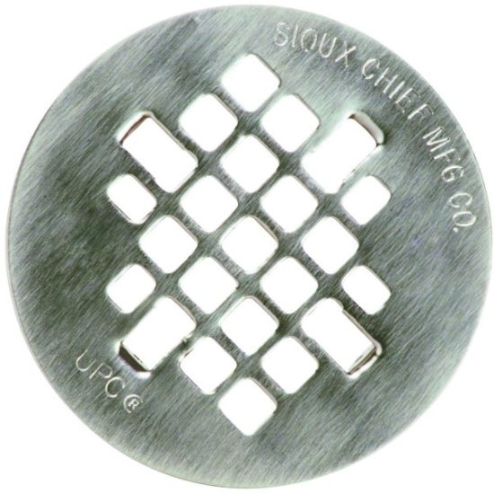 Sioux Chief 4-1/4 In. Satin Nickel Shower Drain Strainer