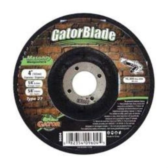 Gator Blade Type 27 4 In. x 1/4 In. x 5/8 In. Masonry Cut-Off Wheel