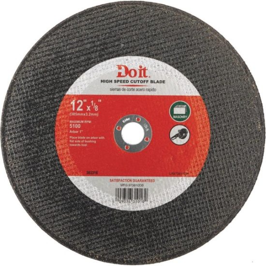 Do it Type 1 12 In. x 1/8 In. x 1 In. Masonry Cut-Off Wheel