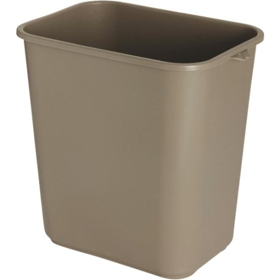Impact Pinch'm 28 Qt. Beige Wastebasket