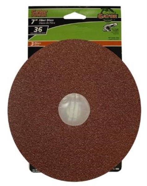 Gator 7 In. 36 Grit Fiber Disc (3-Pack)