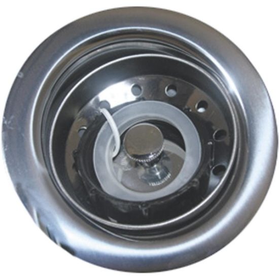 Lasco 3-1/2 In. Chrome Plated Plastic Body Duo Basket Strainer Assembly
