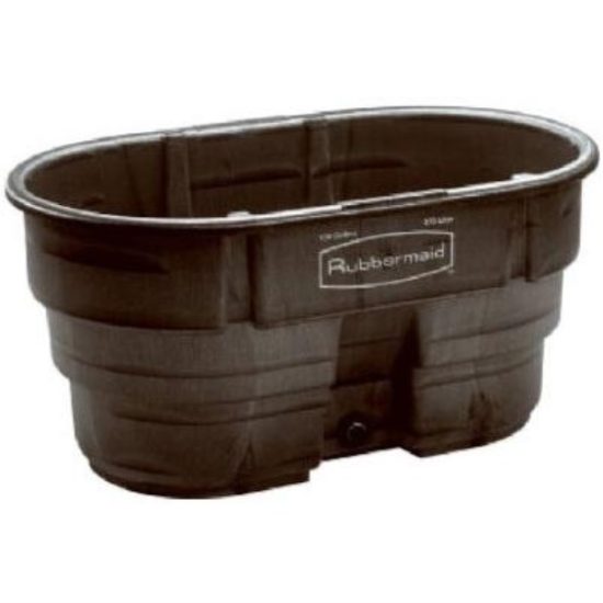 Rubbermaid 100 Gal. Plastic Stock Tank with 1-1/2 In. Drain Plug