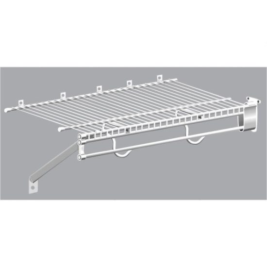 ClosetMaid TotalSlide 12 Ft. W. x 12 In. D. Ventilated Wire Shelf & Rod, White