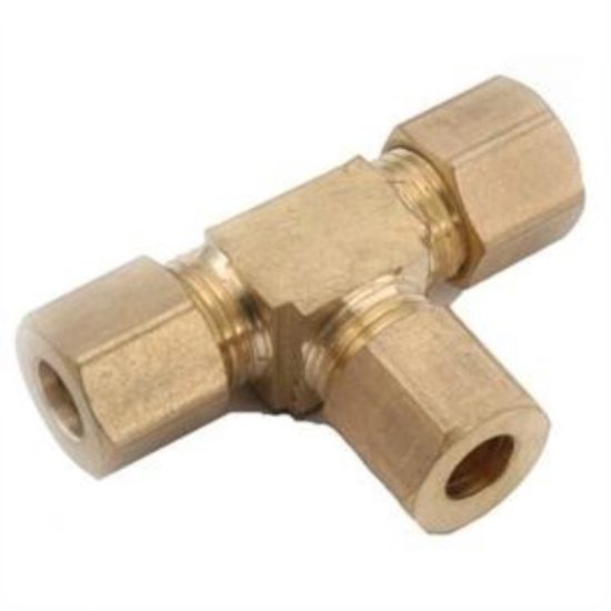 Anderson Metals 3/8 In. Compression Brass Tee