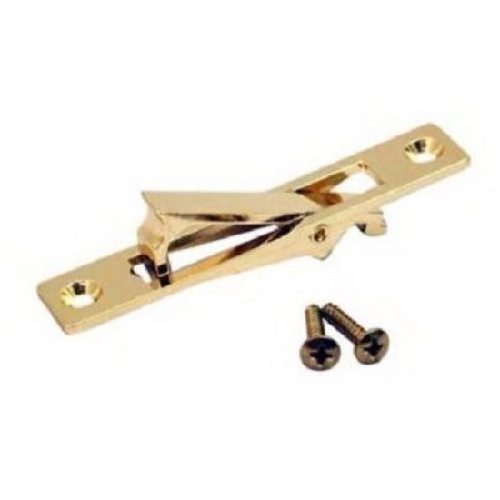 Johnson Hardware 2.94 In. L. Rectangular Bright Brass Edge Pocket Door Pull