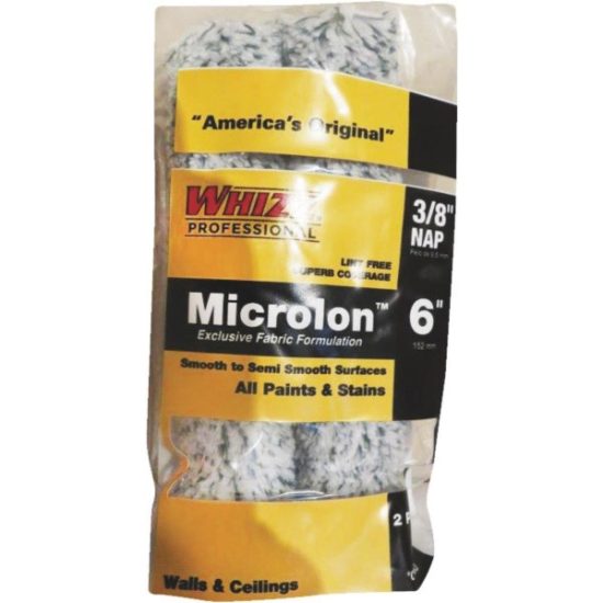 Whizz Microlon 6 In. x 3/8 In. Specialty Roller Cover (2-Pack)