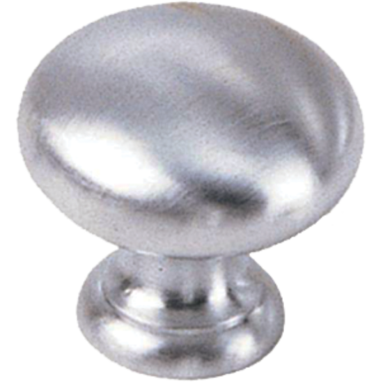 Laurey 40739 Brass/Satin Chrome Knobs 1 3/8 Inch Diameter Mushroom Knob