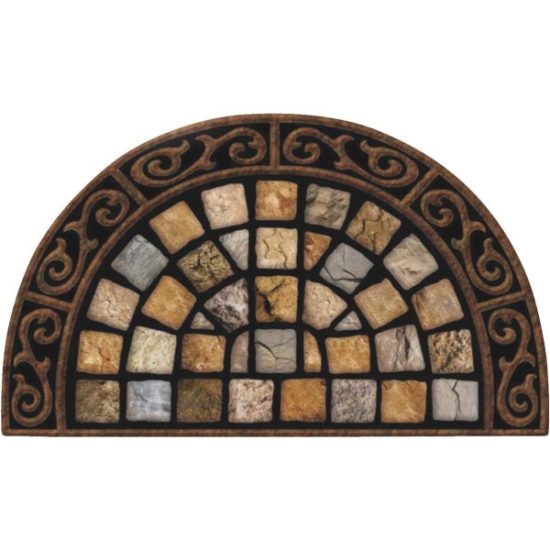 Apache Masterpiece Roman Road 22 In. x 36 In. Fiber/Recycled Rubber Door Mat