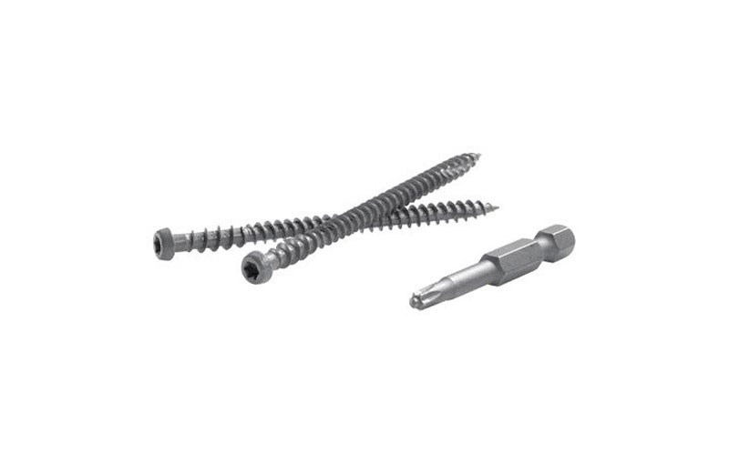 FastenMaster TrapEase 3, #10 x 2-1/2 In. Gray Ultimate Composite Deck Screw (1050 Ct. Pail)