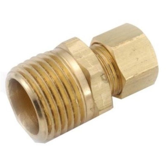 Anderson Metals 3/16 In. x 1/8 In. Brass Male Union Compression Adapter
