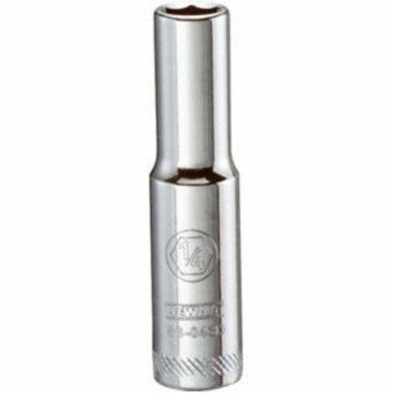 SAE Socket, Deep, 6-Point, 1/4-In., 1/4-In. Drive