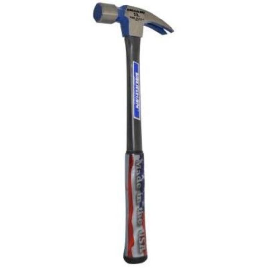Vaughan 999 20 Oz. Milled-Face Rip Claw Hammer with Fiberglass Handle