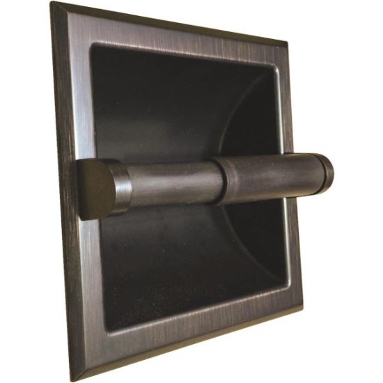Home Impressions Aria Oil-Rubbed Bronze Recessed Toilet Paper Holder