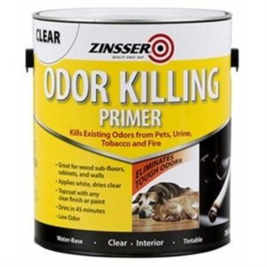 Zinsser Odor Killing Water-Based Interior Primer, White To Clear, 1 Gal.