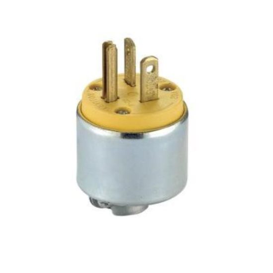 Leviton 20A 250V 3-Wire 2-Pole Armored Cord Plug
