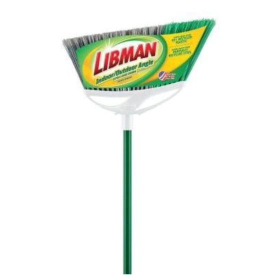 Libman 16 In. W. x 55 In. L. Steel Handle Extra Large Precision Angle Broom