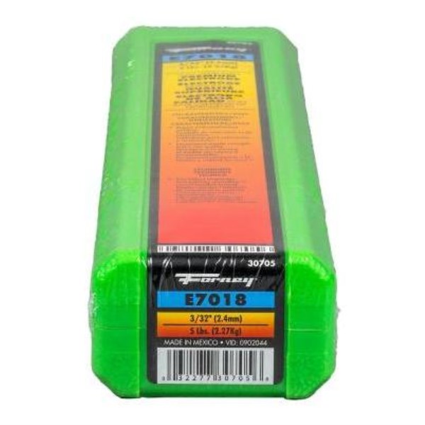 Forney E7018 Mild Steel Low Hydrogen Electrode, 3/32 In., 5 Lb.