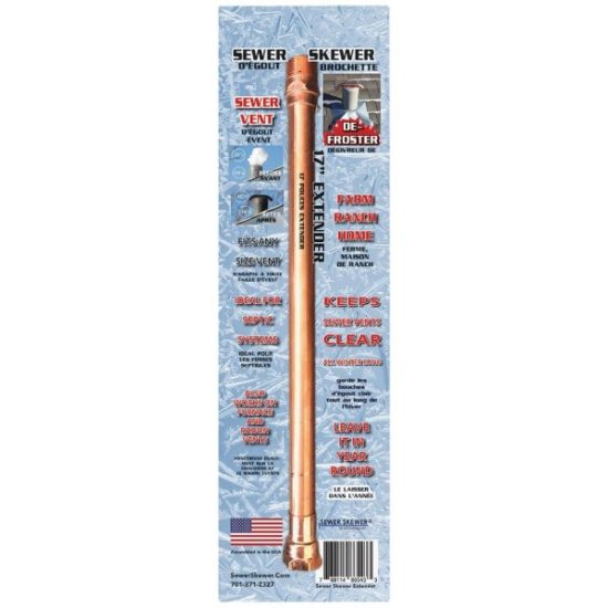 Sewer Skewer XL 17 In. Vent Defroster Extension